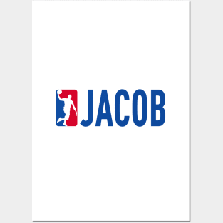 Jacob NBA Basketball Custom Player Your Name T-Shirt Posters and Art